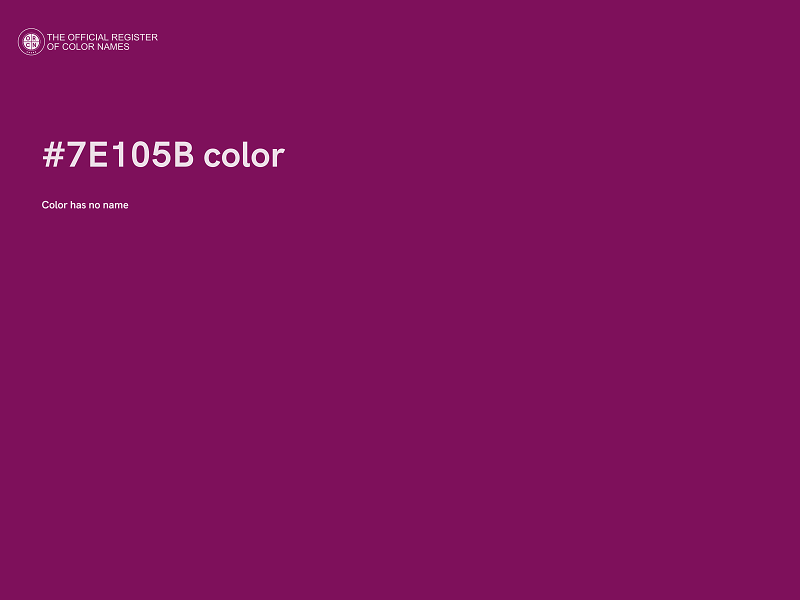 #7E105B color image