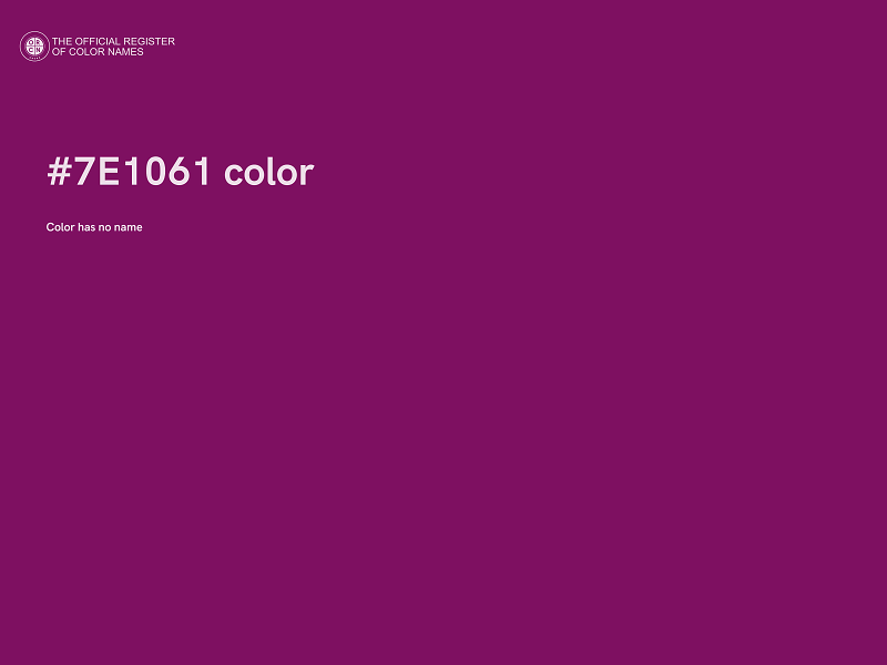 #7E1061 color image