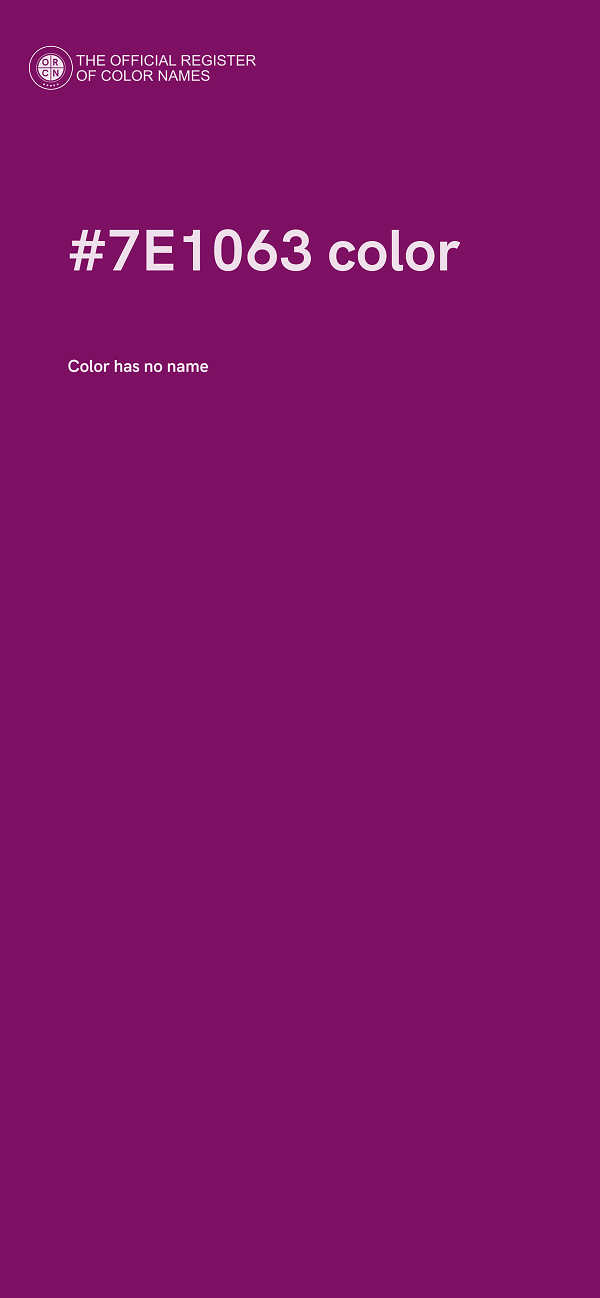 #7E1063 color image