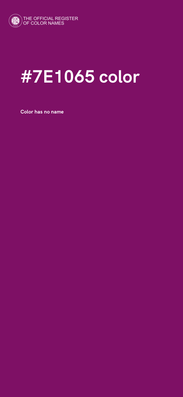 #7E1065 color image