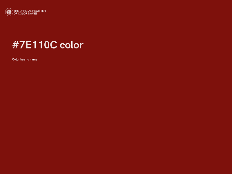 #7E110C color image