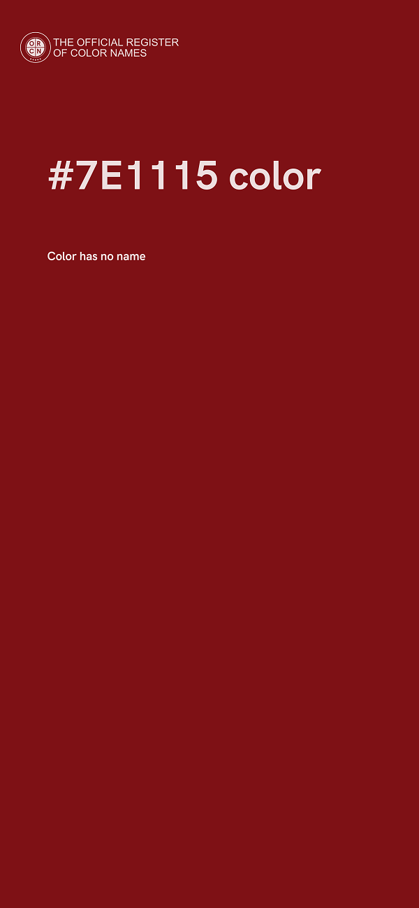 #7E1115 color image