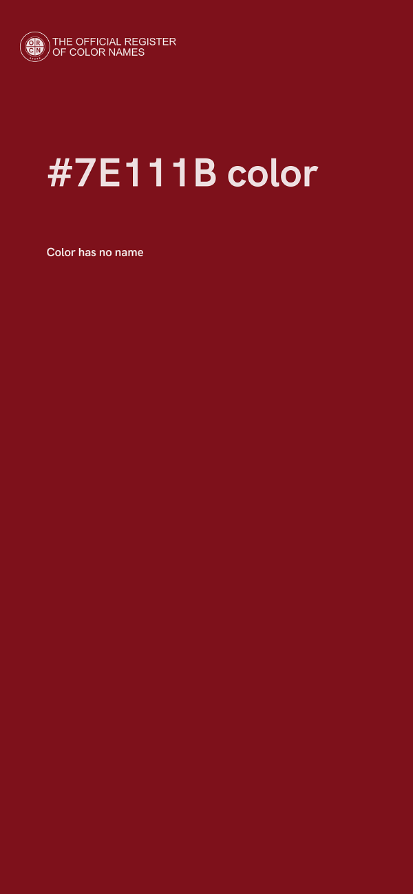#7E111B color image