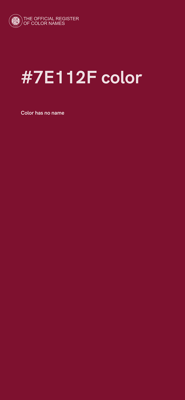 #7E112F color image