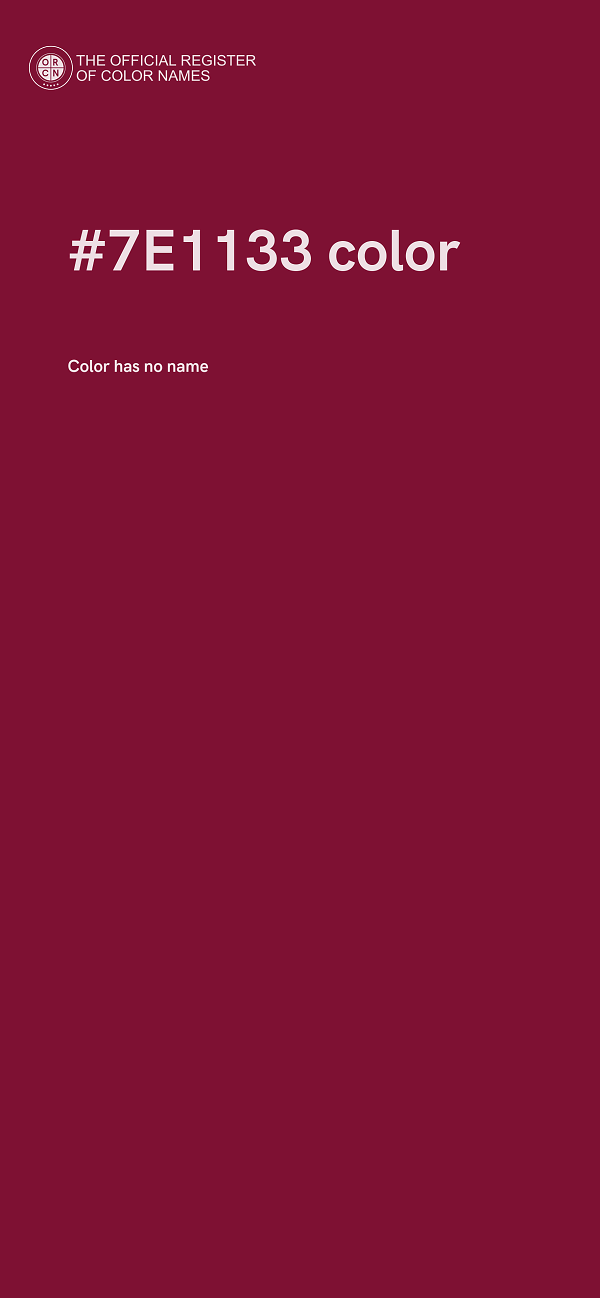 #7E1133 color image