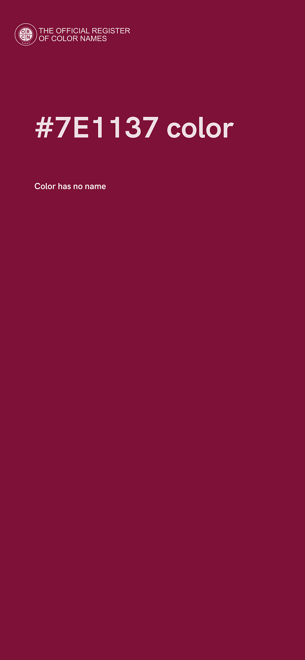 #7E1137 color image