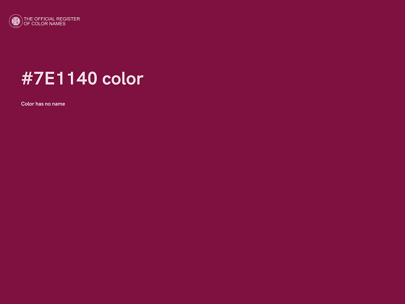 #7E1140 color image