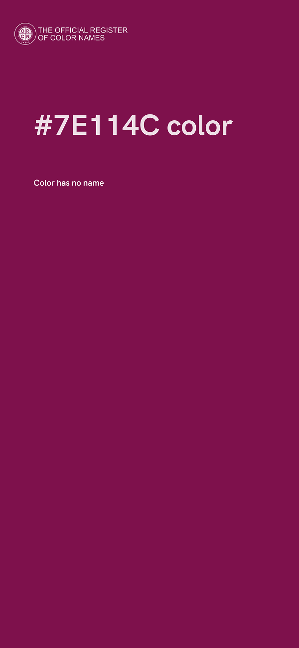 #7E114C color image