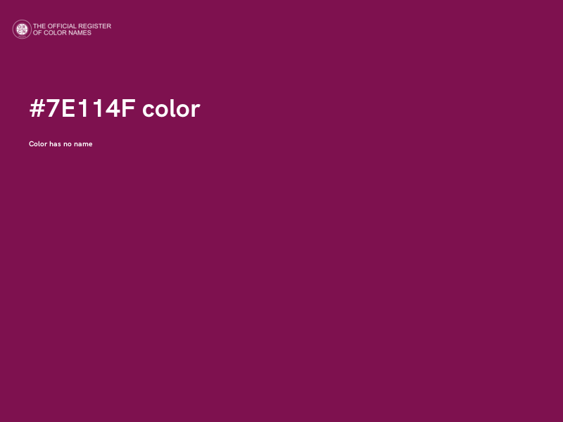 #7E114F color image