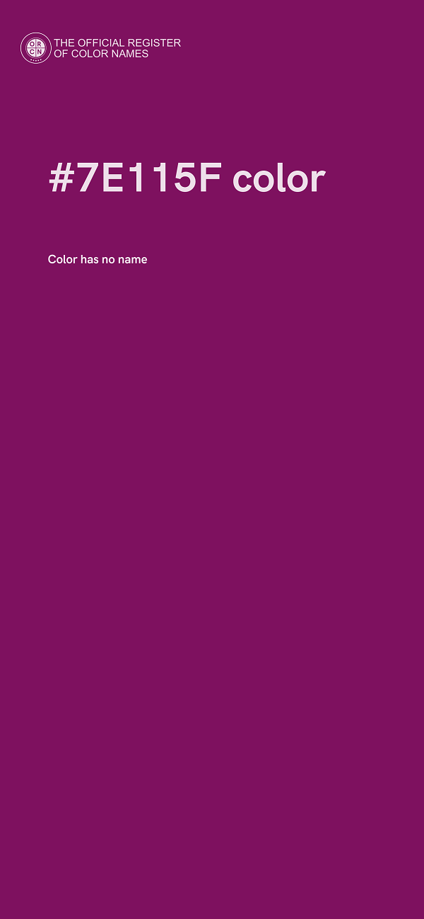 #7E115F color image