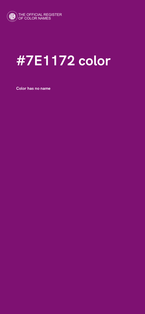 #7E1172 color image