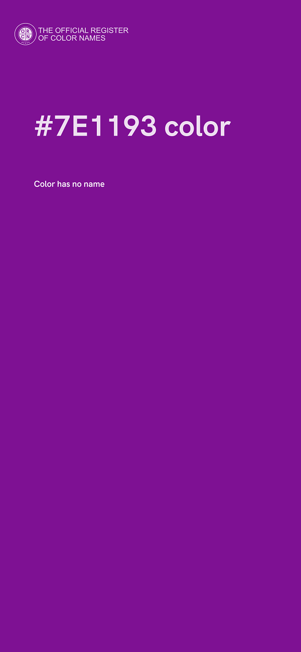 #7E1193 color image