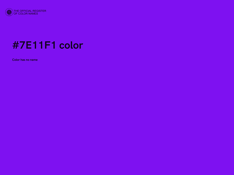 #7E11F1 color image