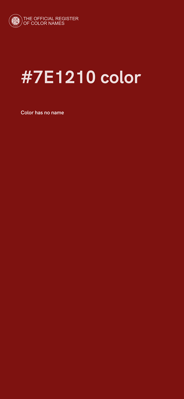 #7E1210 color image