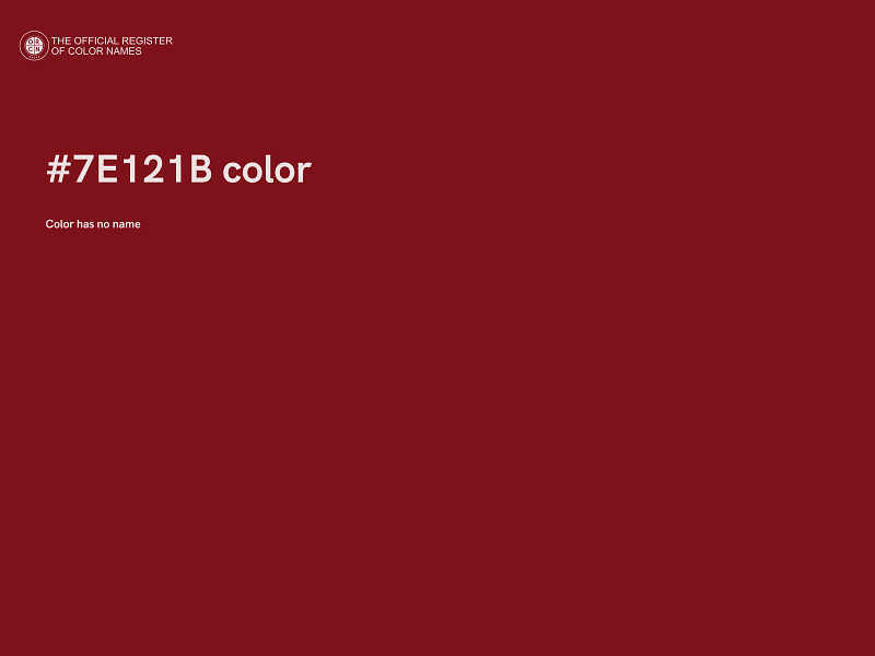 #7E121B color image