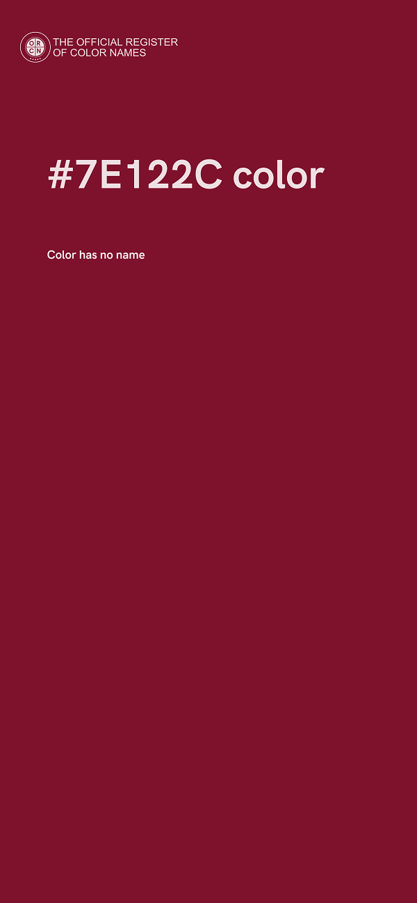 #7E122C color image