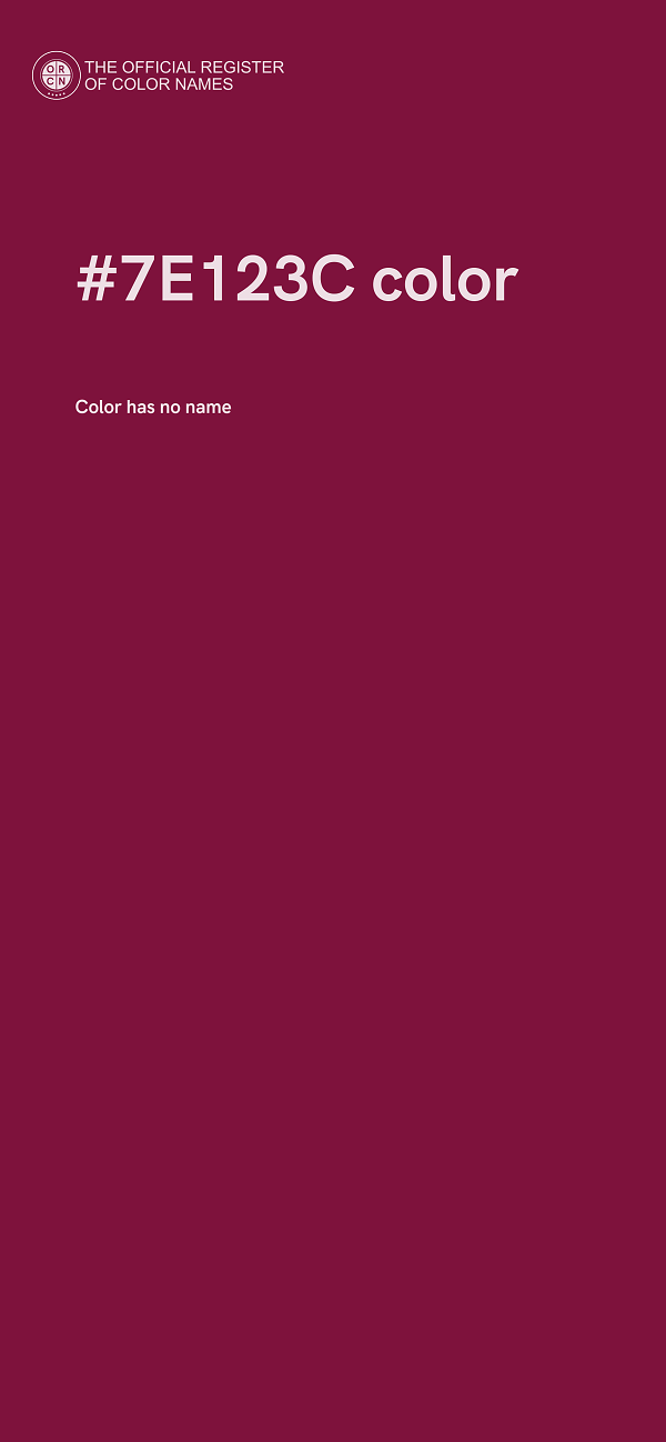 #7E123C color image