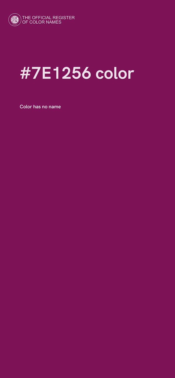 #7E1256 color image