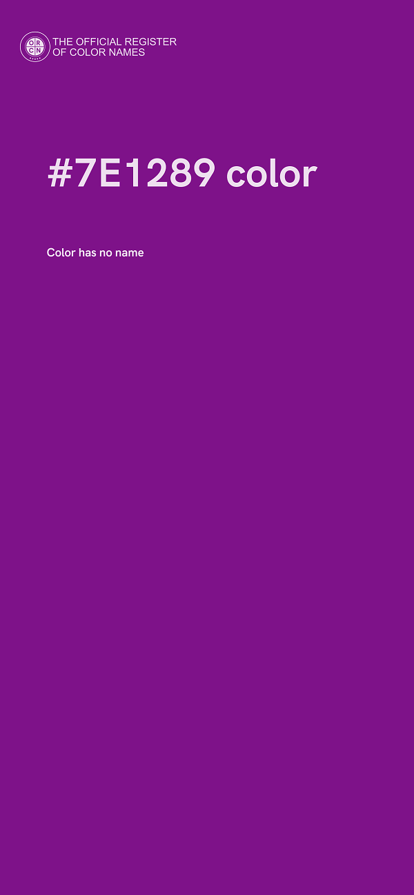 #7E1289 color image