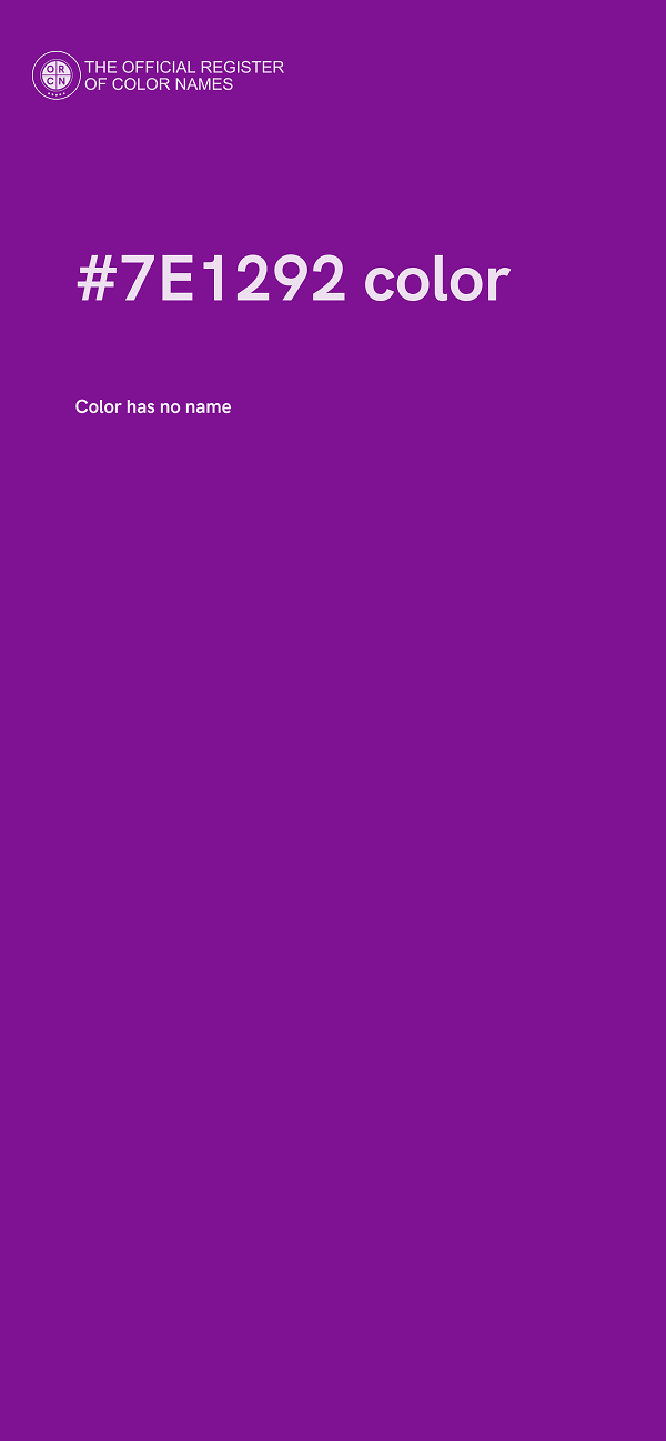 #7E1292 color image