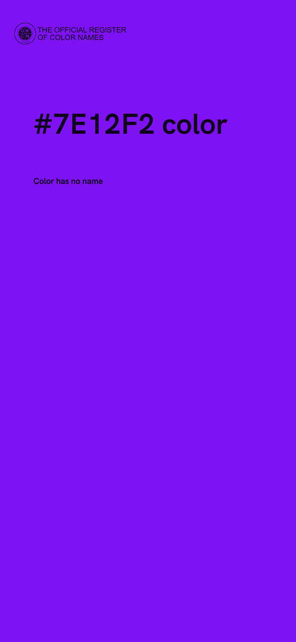 #7E12F2 color image