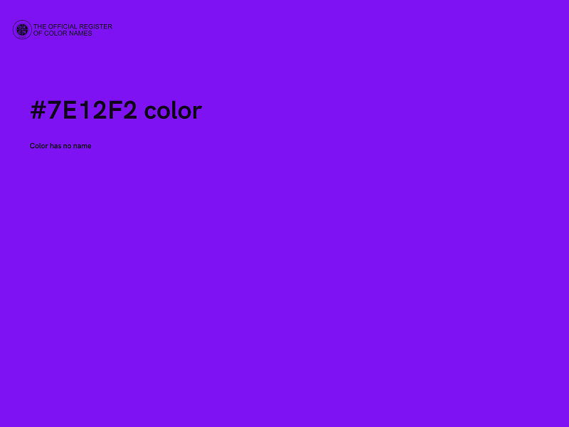 #7E12F2 color image