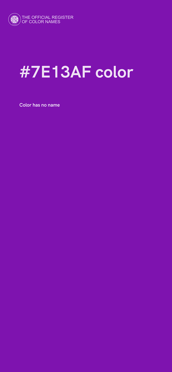 #7E13AF color image
