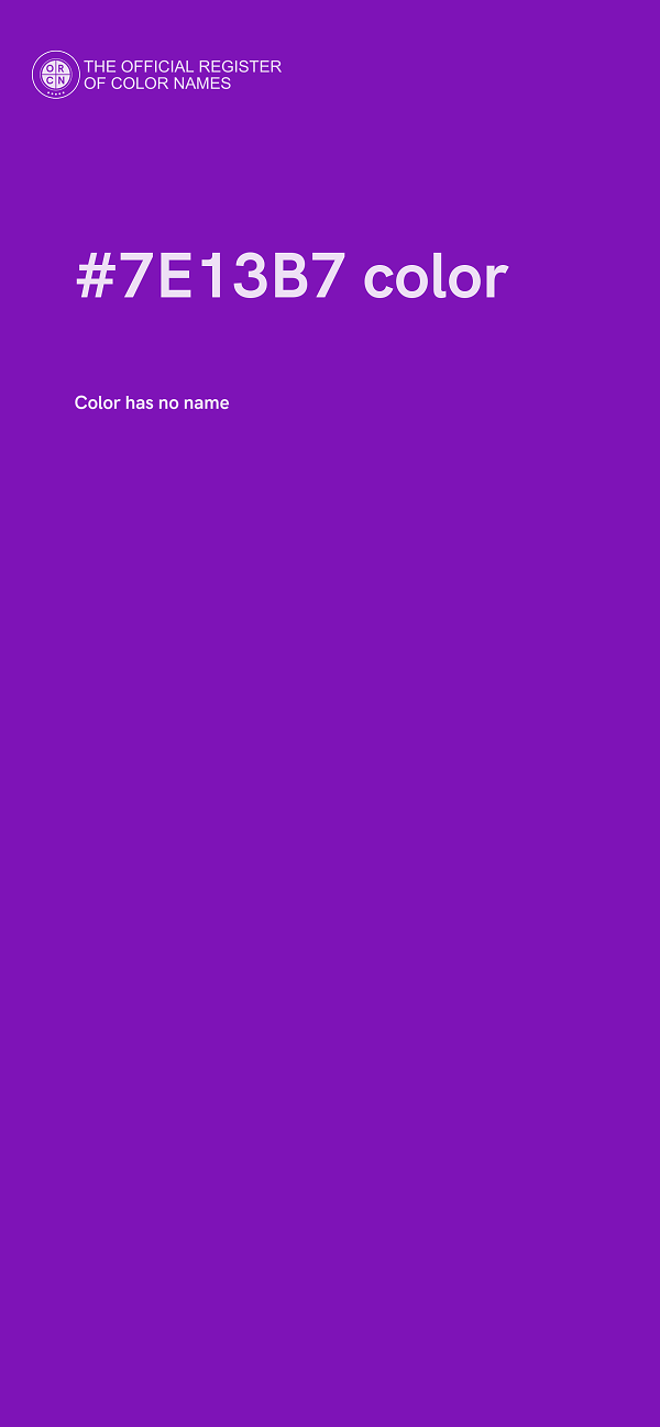 #7E13B7 color image