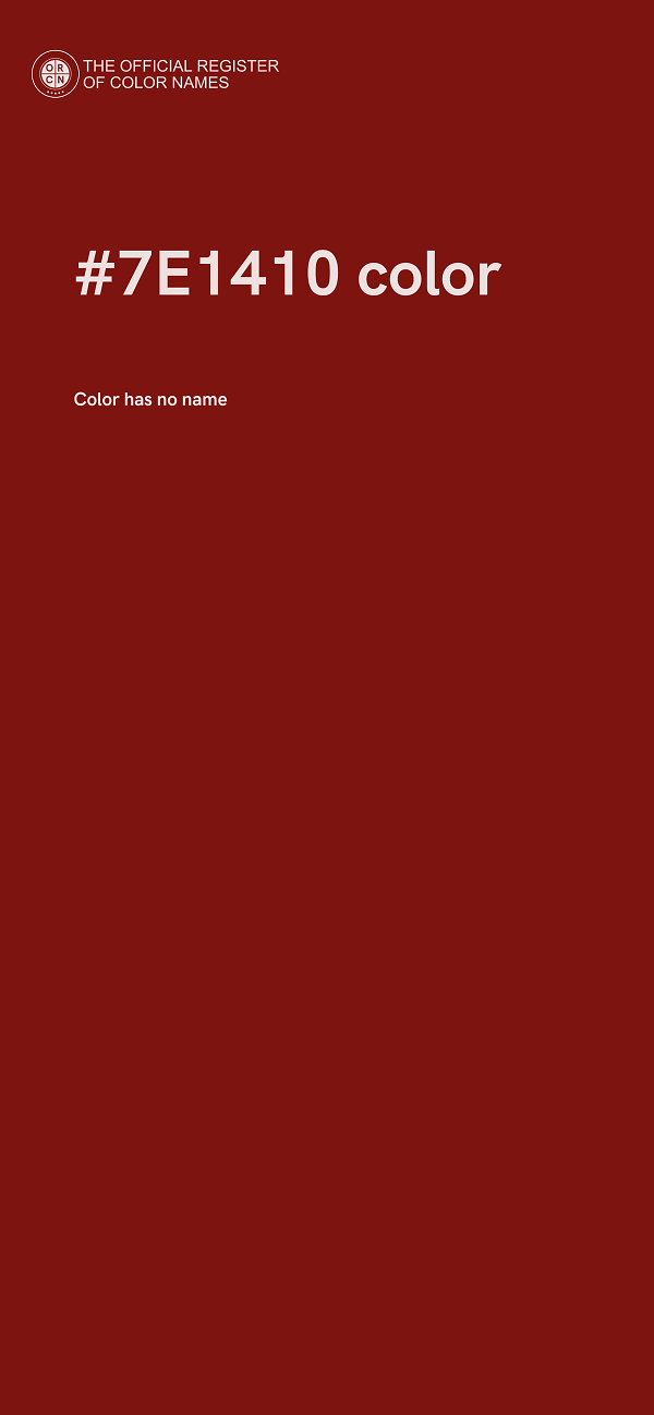 #7E1410 color image