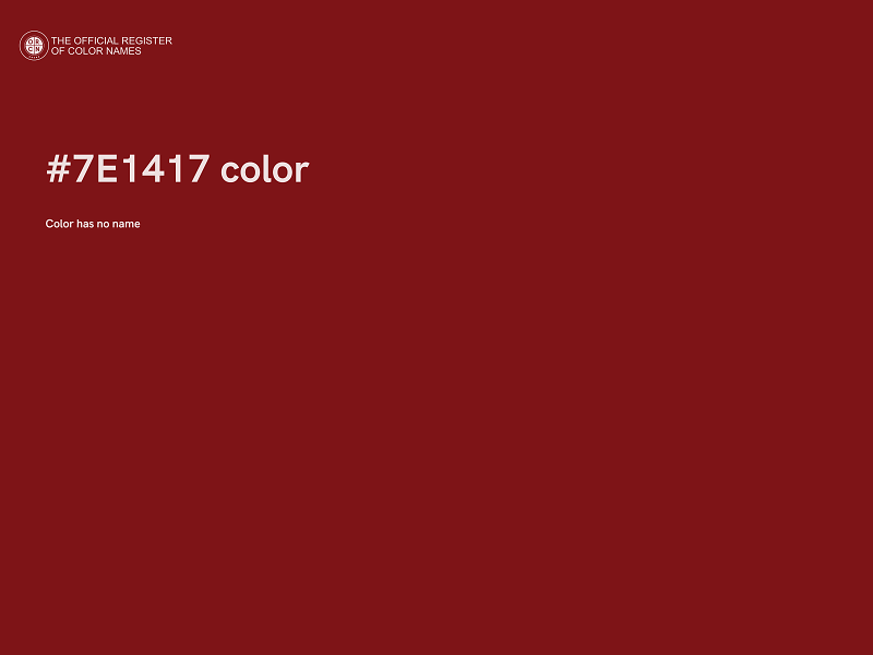 #7E1417 color image