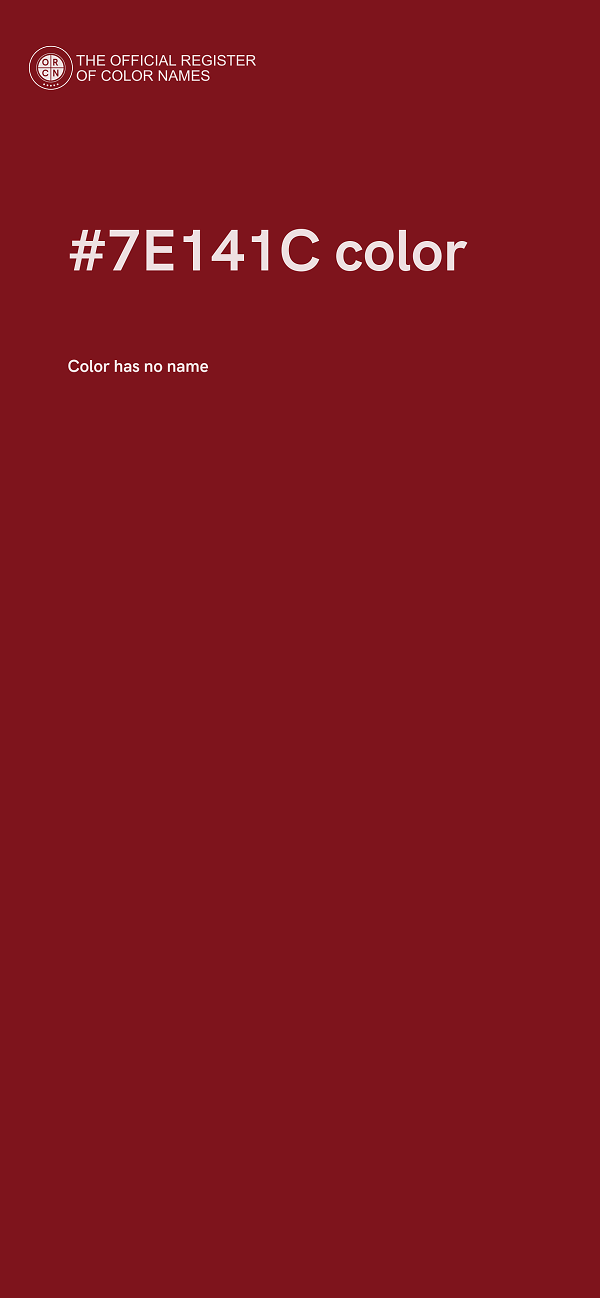 #7E141C color image