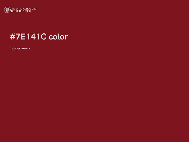 #7E141C color image