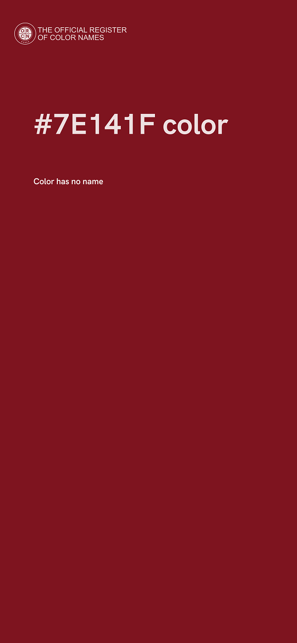 #7E141F color image