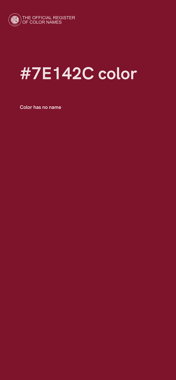 #7E142C color image