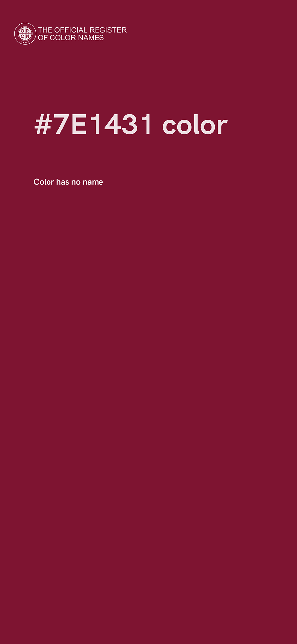 #7E1431 color image
