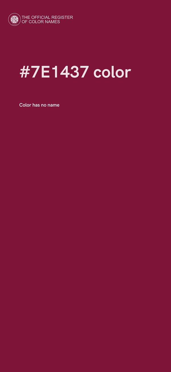 #7E1437 color image