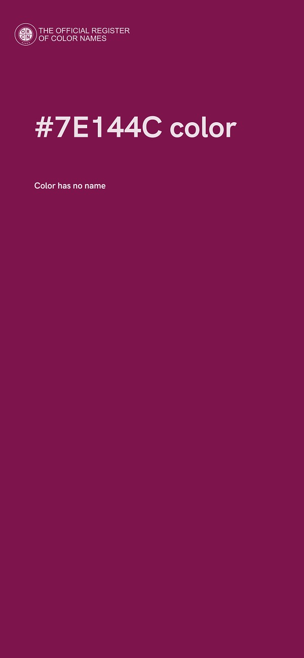 #7E144C color image