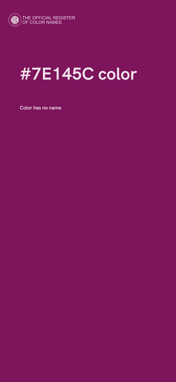#7E145C color image