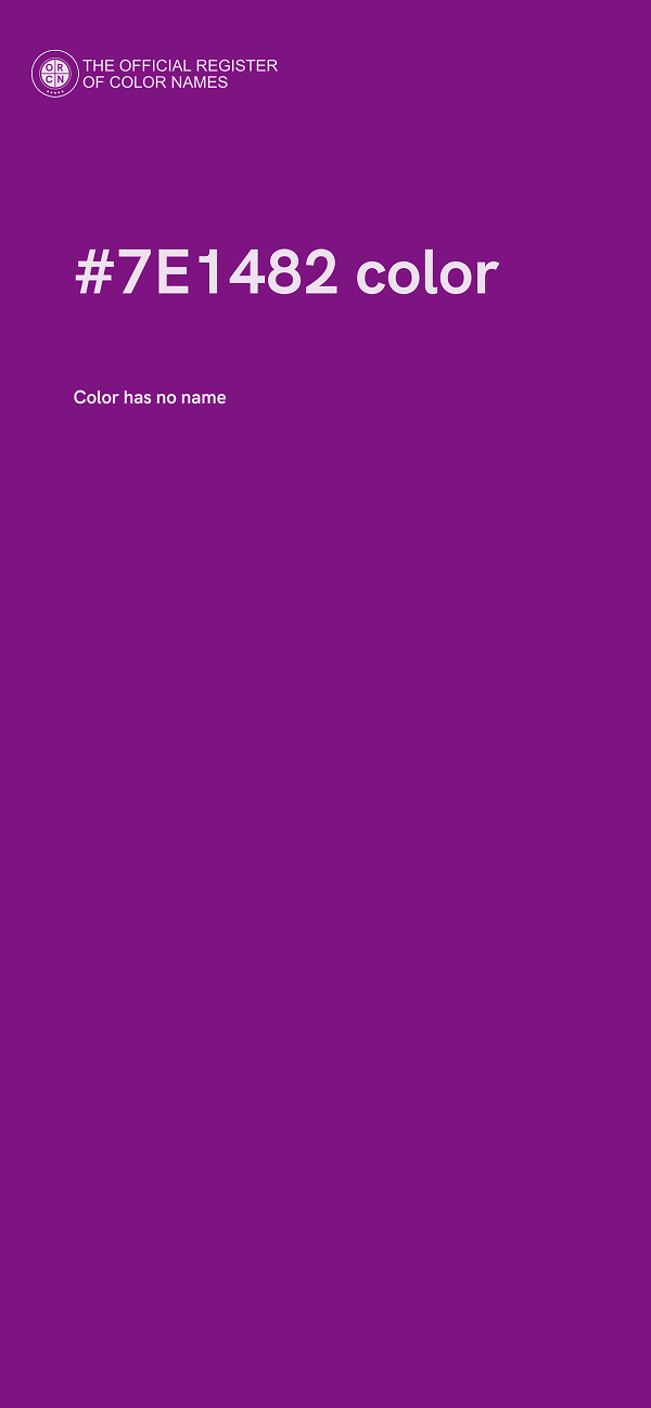 #7E1482 color image