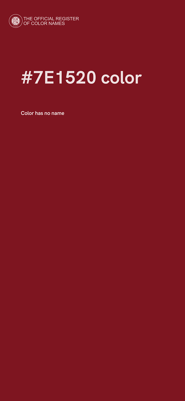 #7E1520 color image