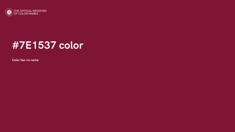 #7E1537 color image