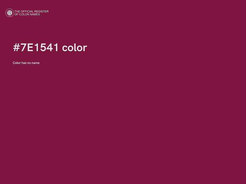 #7E1541 color image