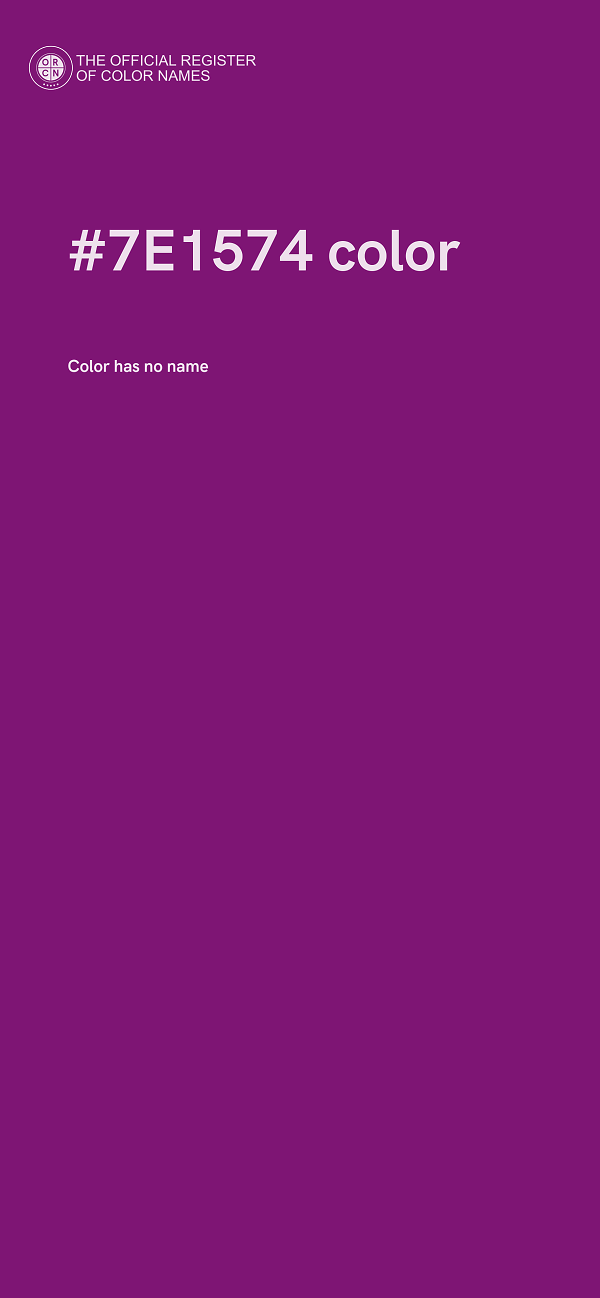 #7E1574 color image