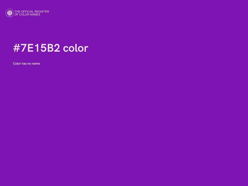 #7E15B2 color image