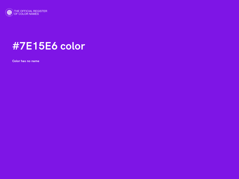 #7E15E6 color image