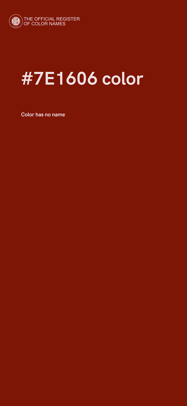 #7E1606 color image