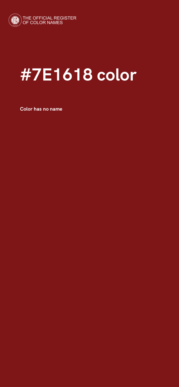#7E1618 color image