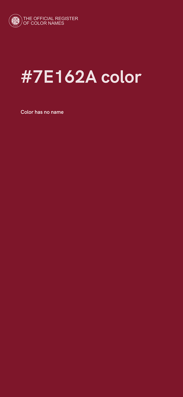 #7E162A color image