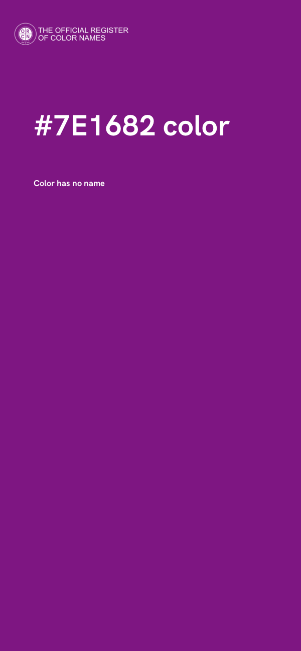 #7E1682 color image