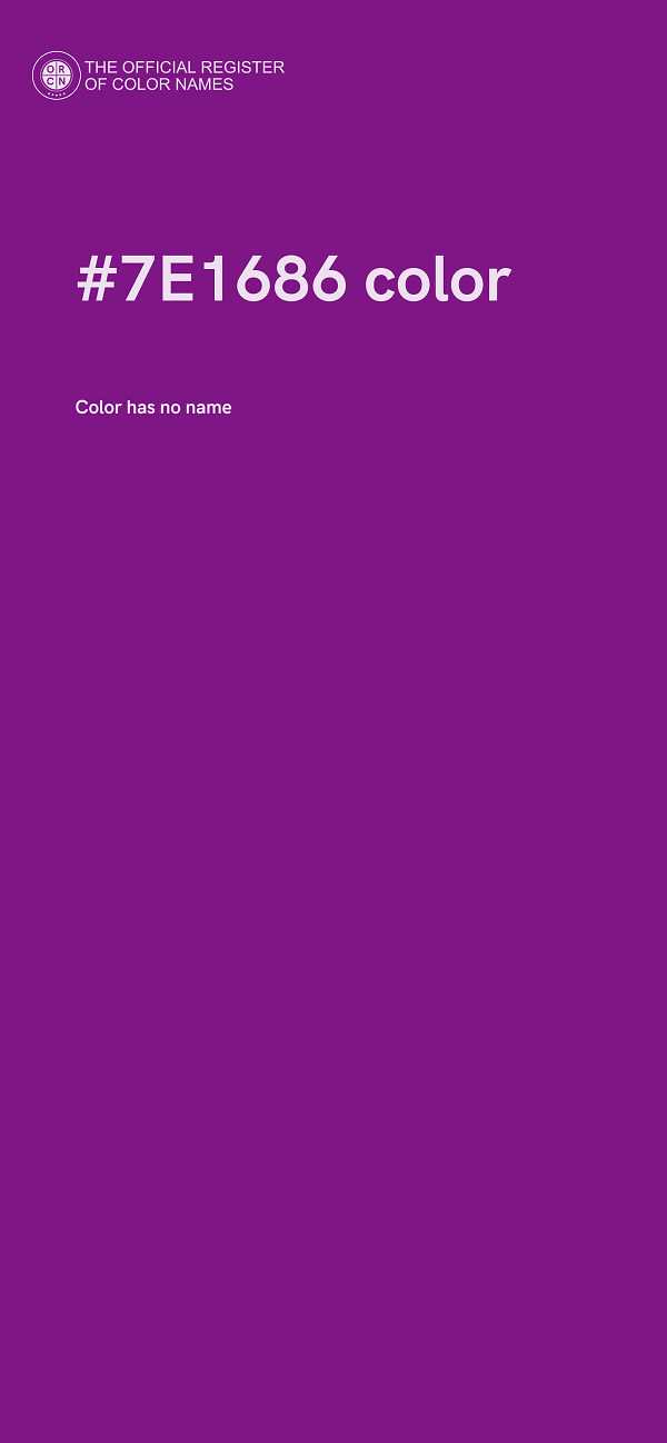 #7E1686 color image